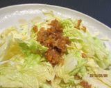 白菜のサラダ　生姜の中華風だれ作り方4写真
