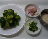 ブロッコリーのカリカリホットサラダソース作り方1写真