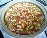 海老とキャベツのトマトチーズリゾット♪作り方1写真