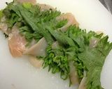 鶏胸肉と青じそのアヒージョ作り方1写真