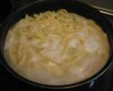 手作り卵白パスタのカルボナーラ作り方6写真