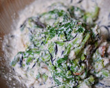 リメイク料理！菜の花とひじきの白和え作り方9写真