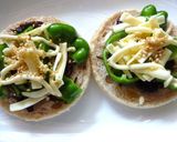 ピーマン大きめトースト③　~昆布の佃煮作り方4写真