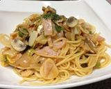 まろやかパスタ♪春キャベツのナポリタン作り方10写真