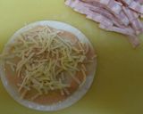 激ウマ！チーズを挟んで２段の餃子の皮ピザ作り方2写真