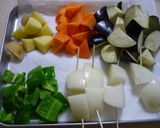ラタトゥイユ風∮野菜のトマトソース和え作り方1写真