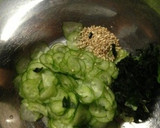 きゅうりとわかめの酢の物作り方1写真