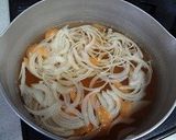 牛肉と水菜の玉子汁作り方2写真