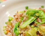 ✿ 春キャベツと挽肉の炒飯✿作り方5写真