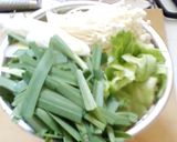 レタスとにらの卵炒め塩麹でふわふわ作り方1写真