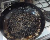 美味、イカスミのスパゲティ作り方5写真