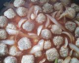 チキンボールのケチャップ炒め作り方4写真