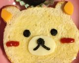 簡単キャラ朝ごはん〜食パンでリラックマ作り方4写真