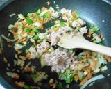 ツナと彩り野菜の味噌チャーハン作り方2写真