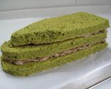 抹茶小豆ケーキ（新幹線はやぶさver.）作り方16写真