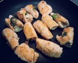 鶏ササミの梅しそチーズ巻き作り方5写真
