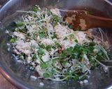 簡単まぜるだけ！豆腐と貝割れ大根のサラダ作り方2写真