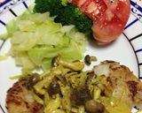 カレイのムニエル★きのこマヨカレーソース作り方5写真