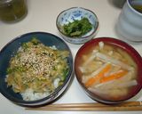 地味だが美味。フライパン一つでネギ丼!作り方5写真