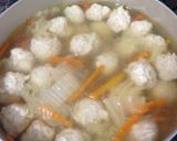 白菜と鶏団子の春雨たっぷりスープ♪♪作り方5写真