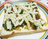 沢庵&葱&鰹節DE和風チーズトースト♫♬作り方2写真