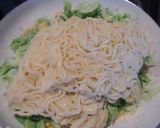 春キャベツとコーンの、蒸し焼きそば作り方3写真