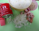 レンズ豆のカレーチャーハン作り方1写真