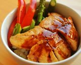 焼き野菜と薄焼きささみのてりやき丼作り方6写真