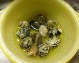 豆腐とアサリの酒蒸しスープ（低糖質）作り方1写真
