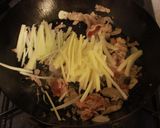 豚肉とセロリのうまクリーム炒め作り方3写真