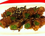 いんげんの牛肉まきまき♪甘辛だれ♪作り方6写真