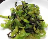 超簡単お弁当のおかず（ピーマン）作り方3写真