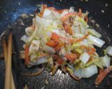 めんつゆで簡単♪白菜と人参のツナマヨ炒め作り方3写真