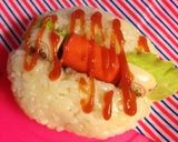 簡単キャラ朝ごはん☆ご飯でロールサンド作り方5写真