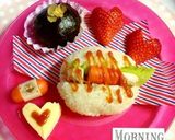 簡単キャラ朝ごはん☆ご飯でロールサンド作り方6写真