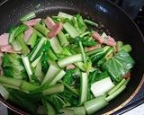 小松菜とベーコンのバター炒め作り方3写真