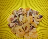 ♡シーフードのクリームパスタ♡作り方1写真