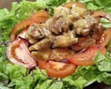満足❤チキンのサラダ☆アボカレーソース作り方4写真