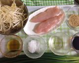 もやしと万能ねぎと鶏ささみのサラダ作り方1写真