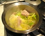 一人暮らしの夕食その２：豚バラ肉の酒蒸し作り方9写真