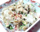 オクラの梅ちりめん炒め♡鰹のせ♬作り方3写真