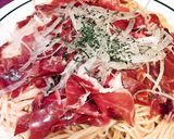 生ハムでぽんパスタ！作り方8写真