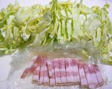 キャベツとベーコンの燻製風☆レンジで簡単作り方1写真