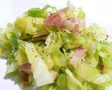 キャベツとベーコンの燻製風☆レンジで簡単作り方3写真