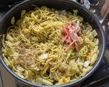 キャベツ大量消費！柚子胡椒香る和風焼そば作り方5写真