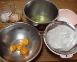 ピーナツクリームのシフォン✿作り方1写真