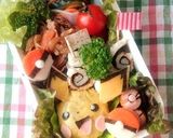 モンスターボール 2つ (キャラ弁)作り方15写真