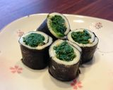 お弁当にも！ほうれん草チーズ海苔巻作り方4写真