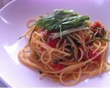 ランチに！トマトとシラスと水菜のパスタ作り方6写真