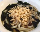 レンジ約5分de温たぬきわかめうどん♪作り方4写真